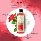 Vagad’s Herbal Hibiscus Shampoo with Aloe Vera – Sulfate-Free Nourishing Cleanser for Stronger, Healthier Hair – 210ml